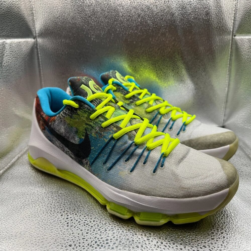 Size 12 Nike KD 8 N7 Multicolor Mens Low Top Lace-Up Athletic Sneaker 811363-123